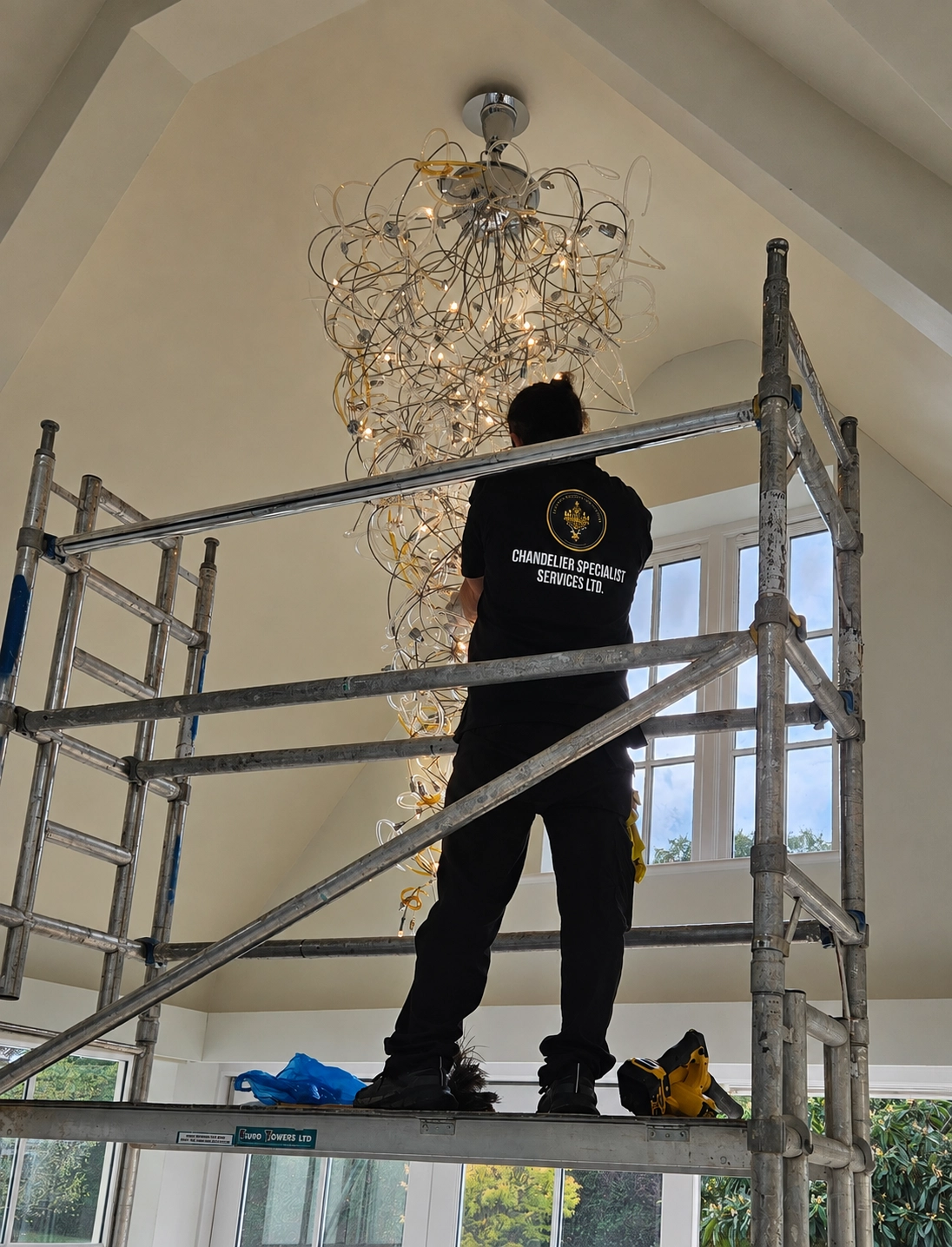 Editorial photograph accompanying “Chandelier Load Testing and Safety: What Property Owners Should Know”